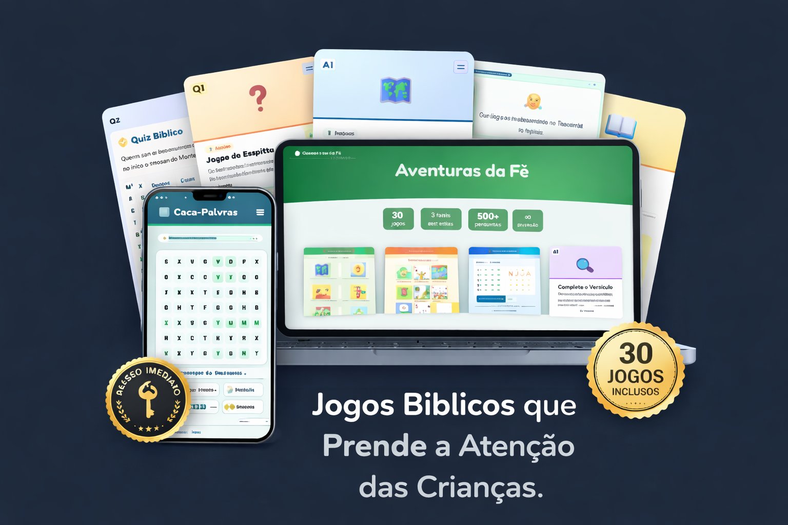 Aventureiros da Fé — 30 Jogos Bíblicos Interativos